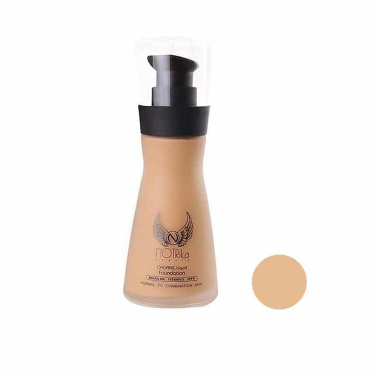 کرم پودر مایع SPF 8 نوتریکا مدل 02 شماره F12 مناسب برای انواع پوست حجم 30 میلیلیتر
