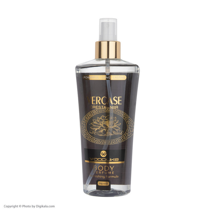 بادی اسپلش زنانه وودلایک مدل Vercace Crestal Niir حجم 250 میلی لیتر